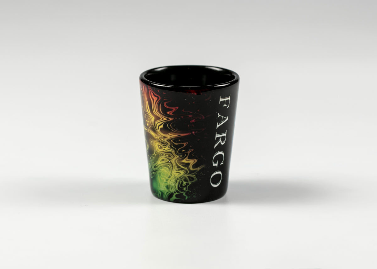 FARGO ELECTRIC ART WRAP SHOTGLASS Airport Gift Shop