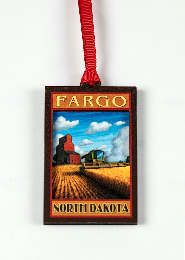 FARGO WHEAT 2-D ORNAMENT 2” W X 7” L