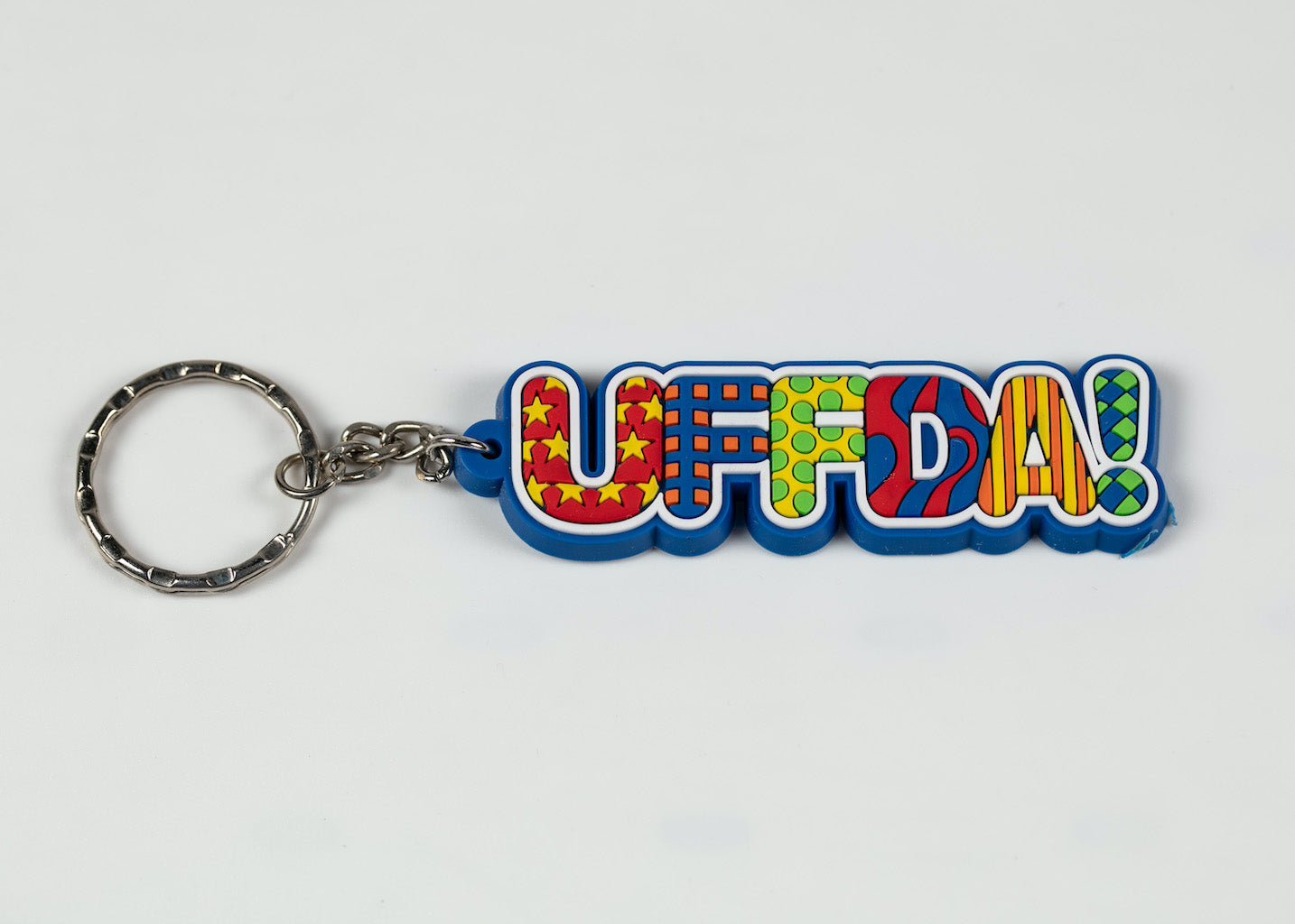 UFFDA PVC KEY RING .75” W X 5.0” L
