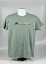 Load image into Gallery viewer, NORTH DAKOTA ADULT EMBROIDERED DESIGN BUFFALO TEE 100% COTTON
