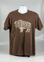Load image into Gallery viewer, NORTH DAKOTA ADULT LETTER BUFFALO TEE 100 % COTTON
